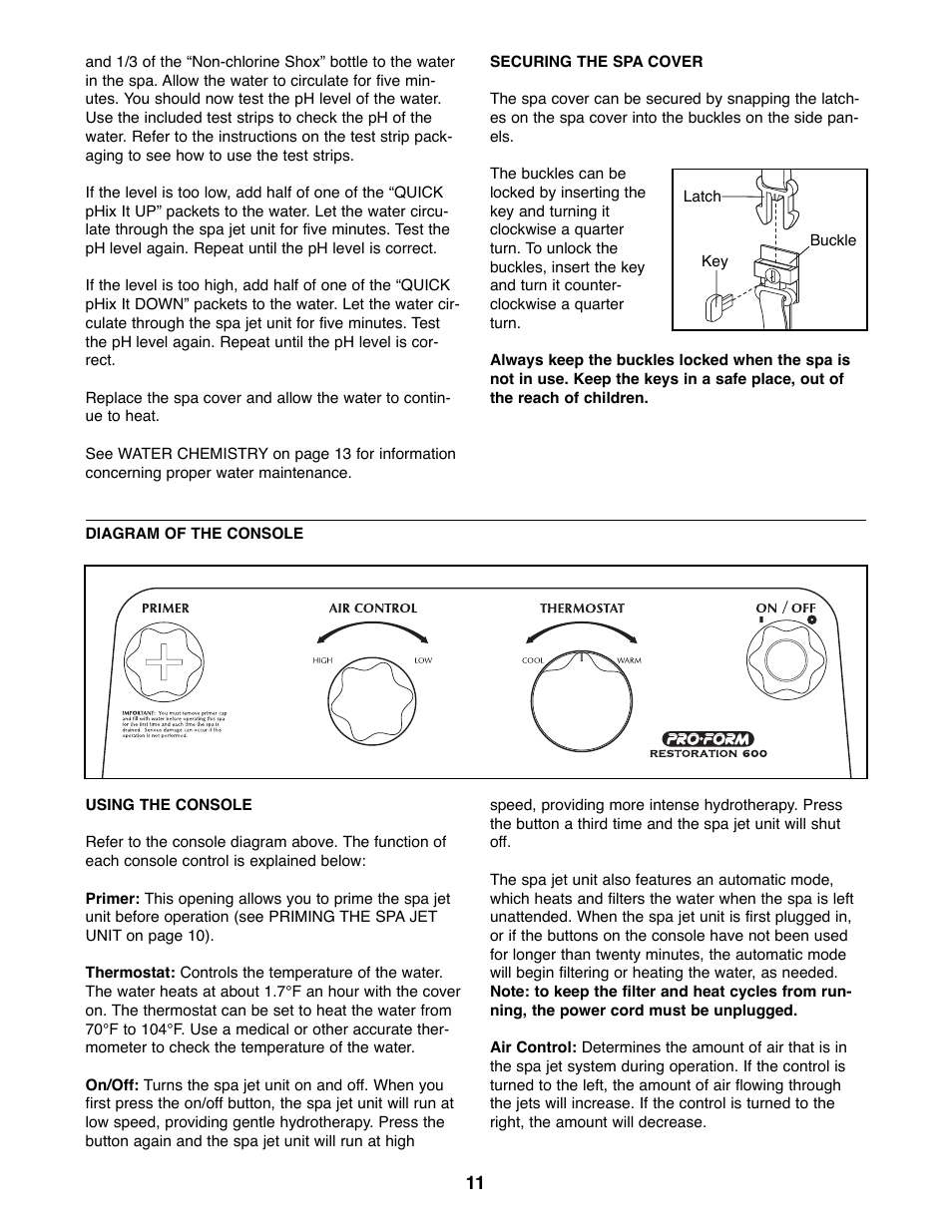 ProForm PFHS60070 User Manual | Page 11 / 17