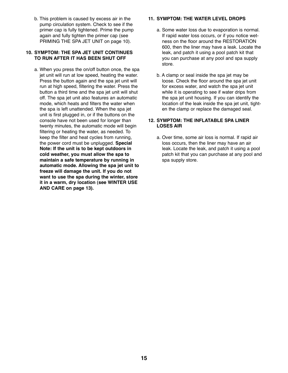 ProForm PFHS60070 User Manual | Page 15 / 17