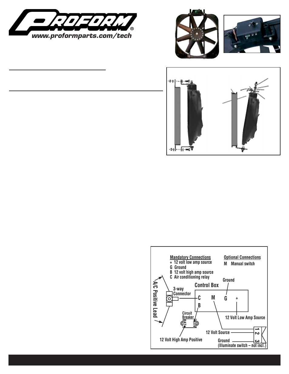 Control box terminals & connections | ProForm 67015 User Manual | Page 2 / 2
