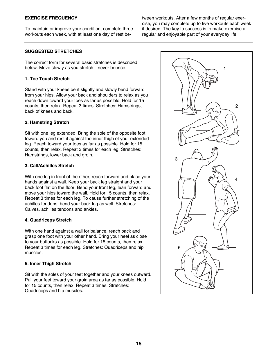 ProForm 525E PFTL49100 User Manual | Page 15 / 18