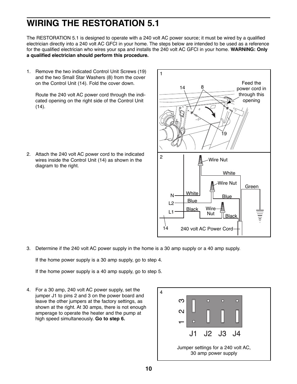 Wiring the restoration 5.1 | ProForm 831.210051 User Manual | Page 10 / 24