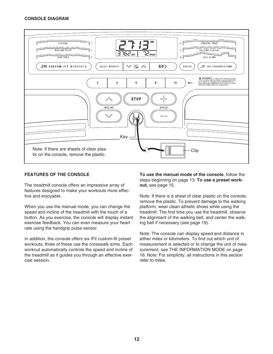 ProForm 831.24723.0 User Manual | Page 12 / 28