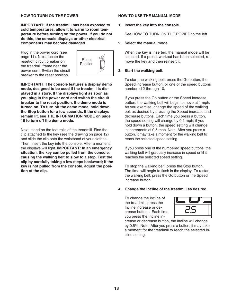 ProForm 831.24723.0 User Manual | Page 13 / 28