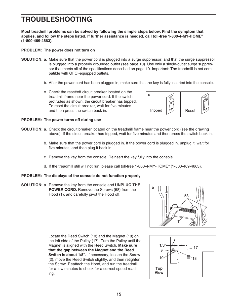 Troubleshooting | ProForm 831.295230 User Manual | Page 15 / 22