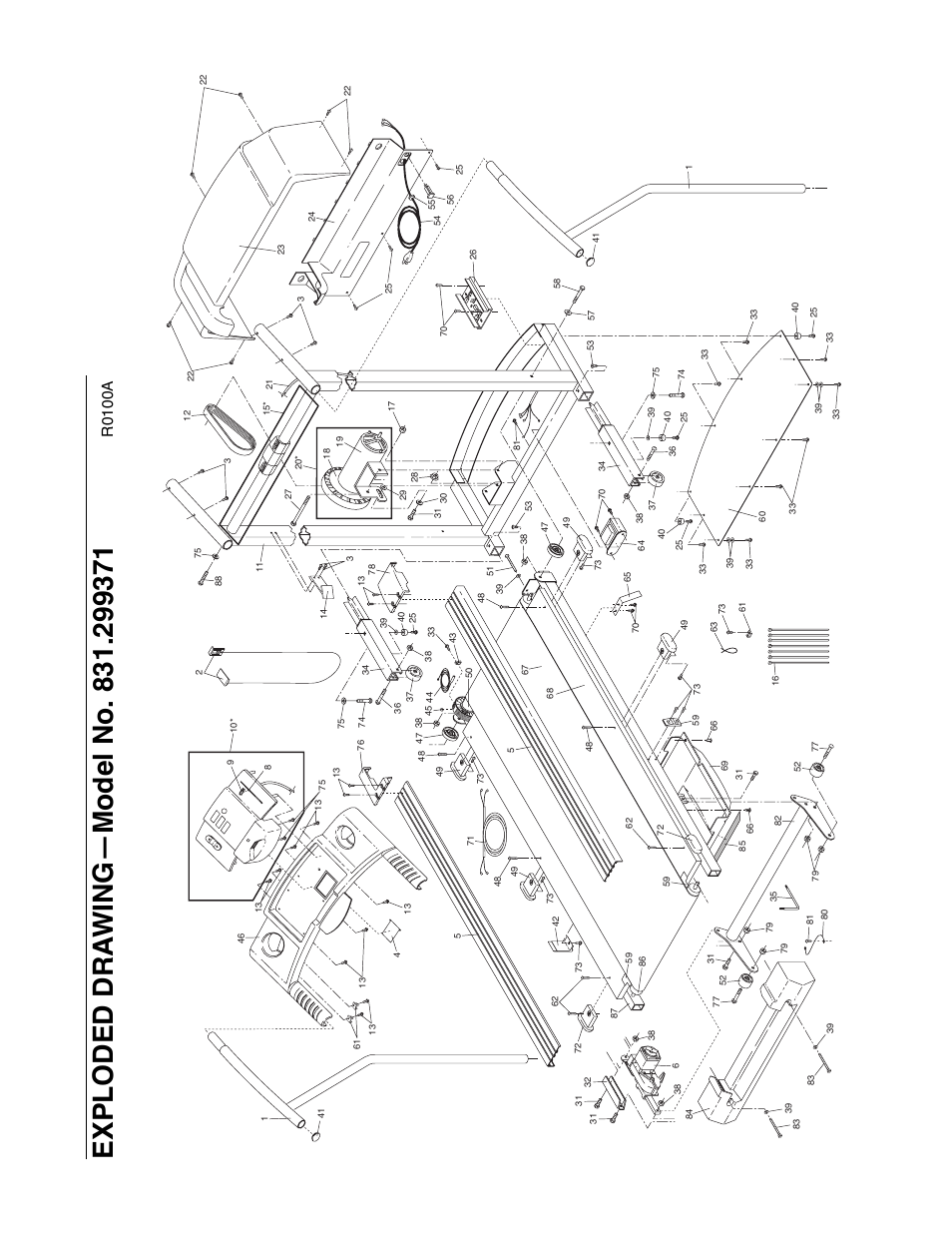 R0100a | ProForm 490GS 831.299371 User Manual | Page 17 / 18