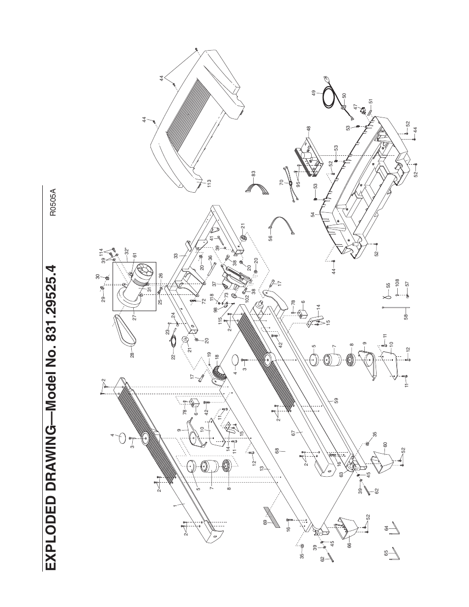 R0 5 0 5 a | ProForm 831.29525.4 User Manual | Page 28 / 30