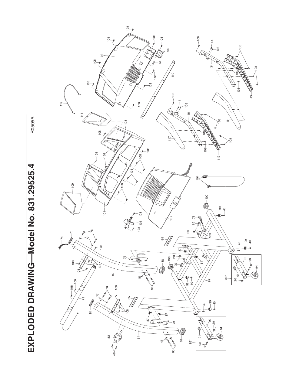 R0 5 0 5 a | ProForm 831.29525.4 User Manual | Page 29 / 30
