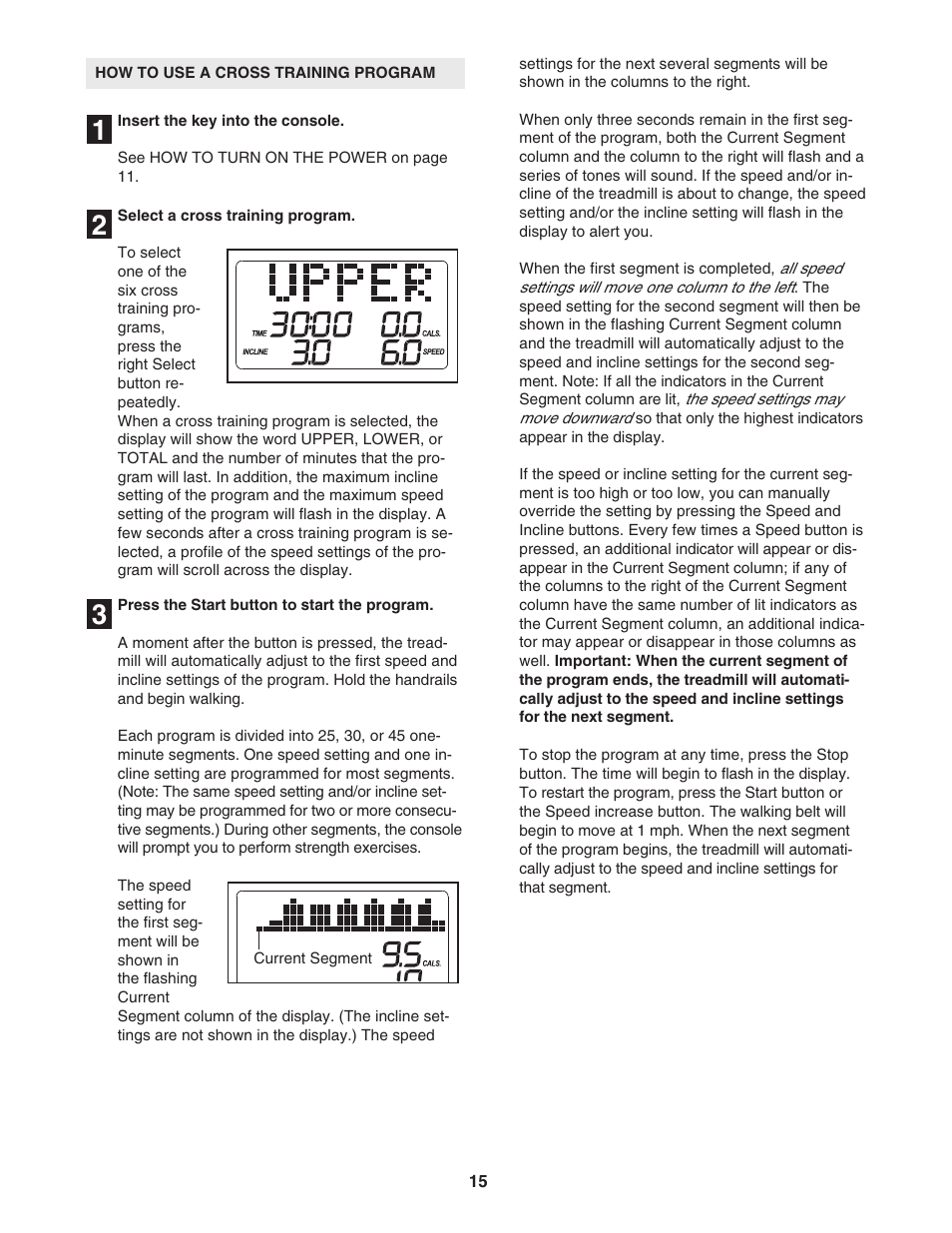 ProForm 831.24646.1 User Manual | Page 15 / 28