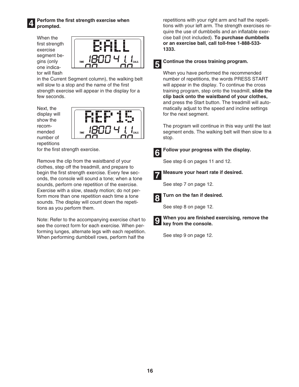 ProForm 831.24646.1 User Manual | Page 16 / 28
