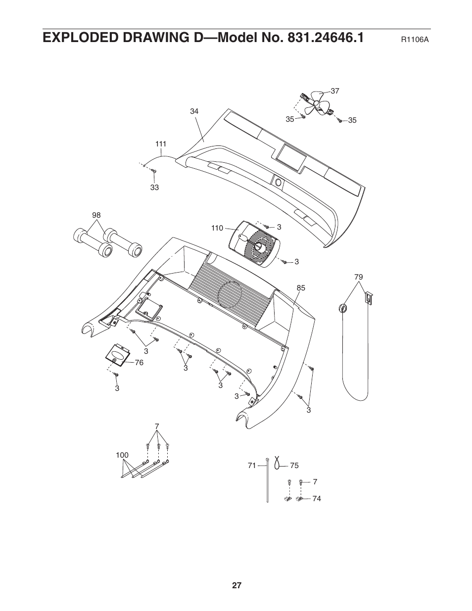 ProForm 831.24646.1 User Manual | Page 27 / 28