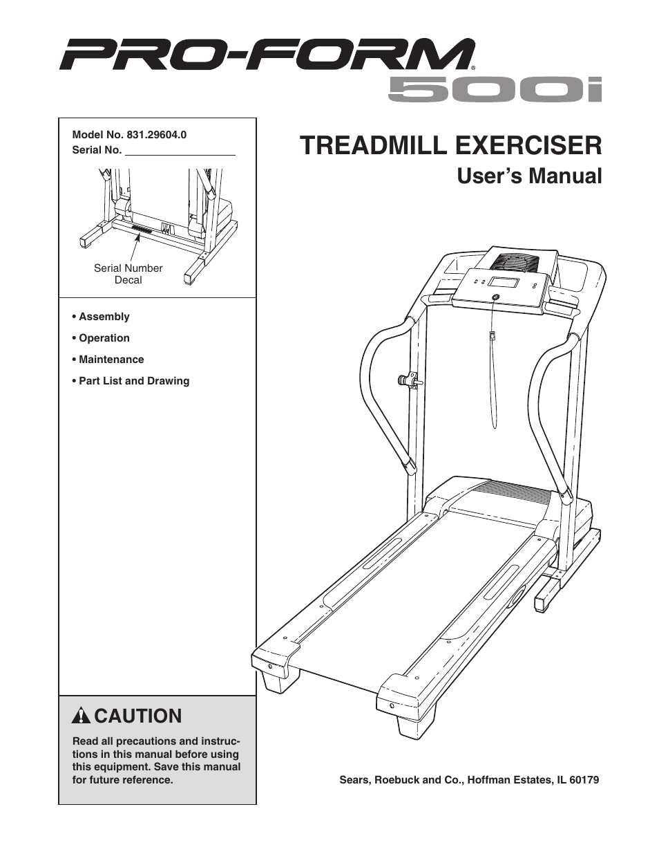 ProForm 831.29604.0 User Manual | 30 pages