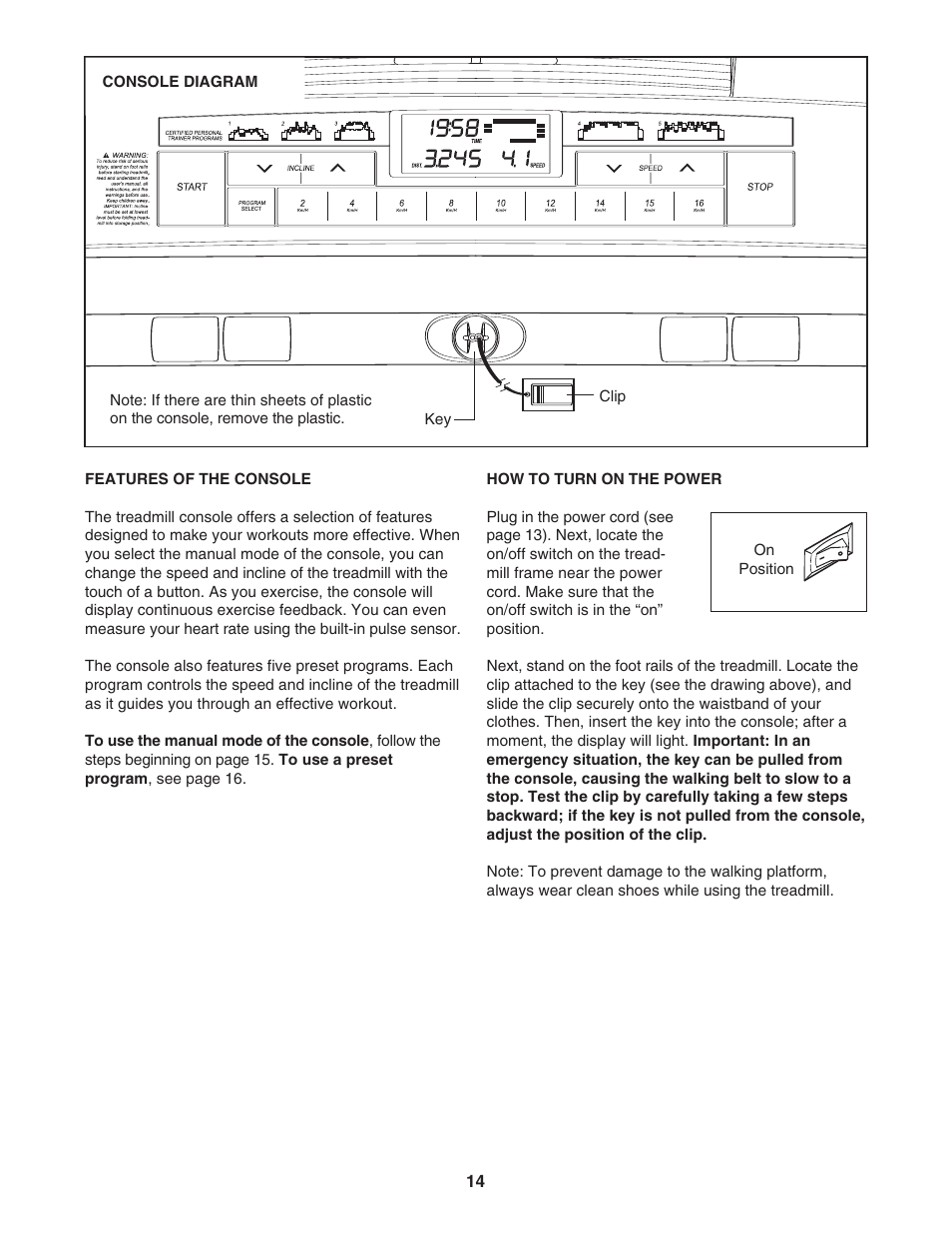 ProForm 400C User Manual | Page 14 / 26