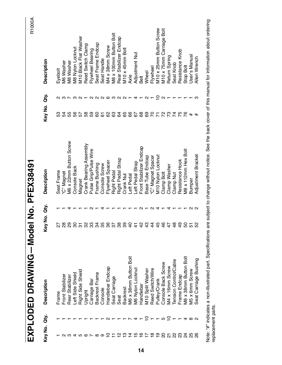 ProForm PFEX38491 User Manual | Page 14 / 16