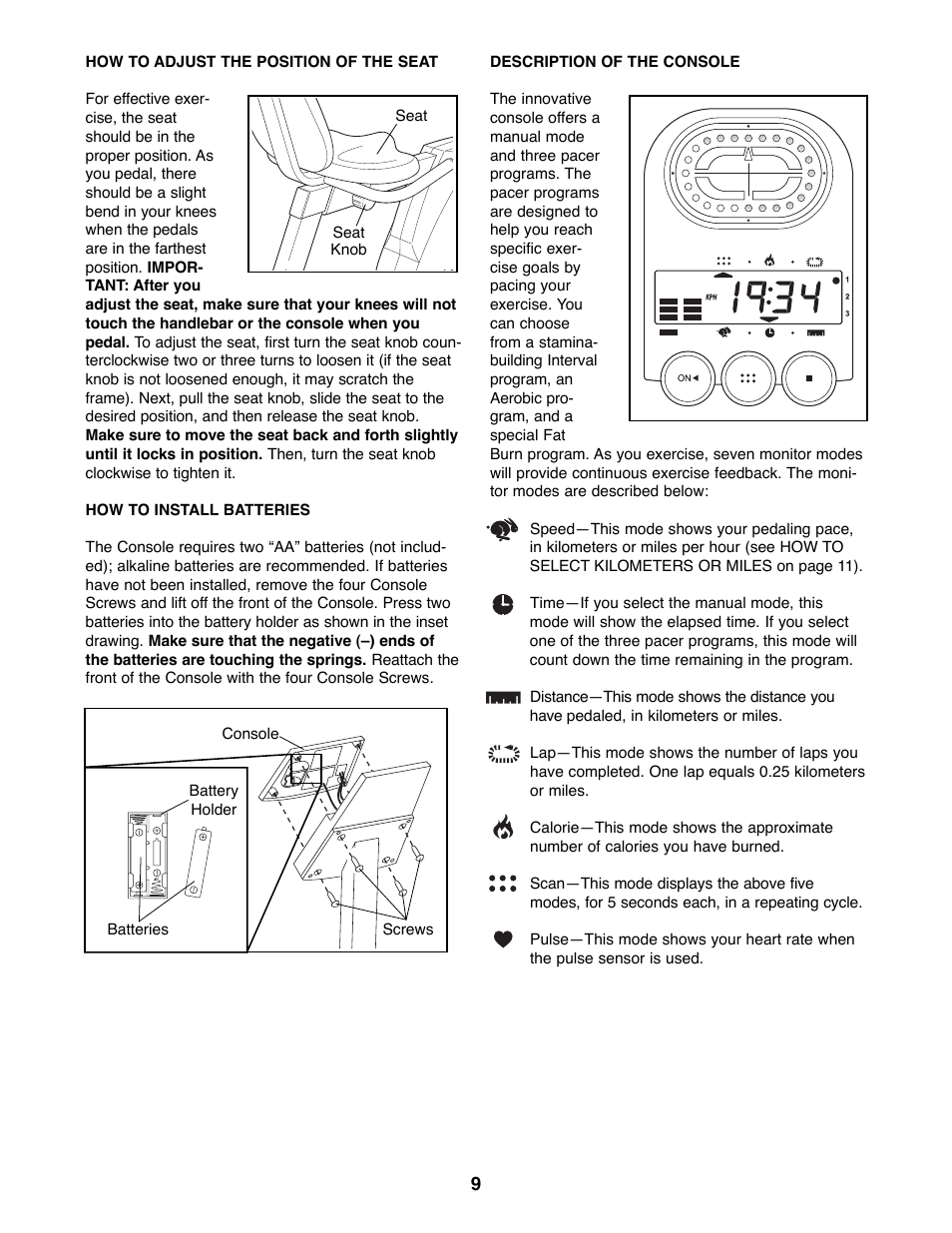 ProForm PFEX38491 User Manual | Page 9 / 16