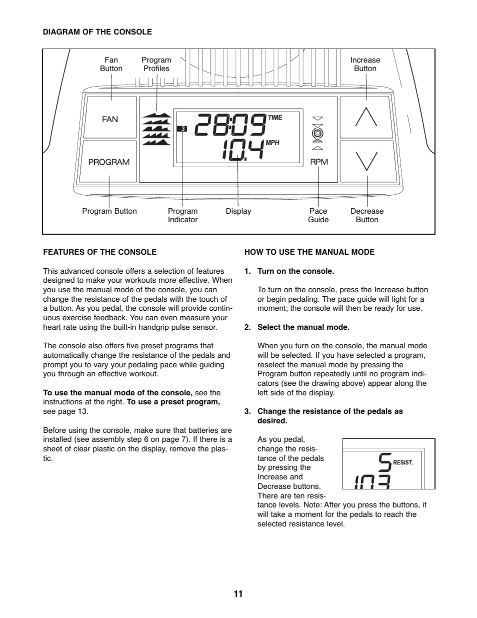 ProForm PFEX1995.3 User Manual | Page 11 / 20