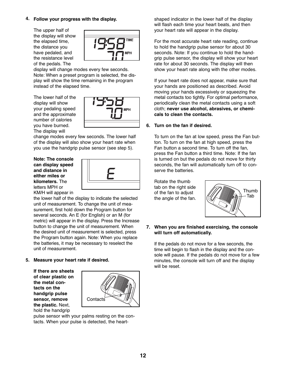 ProForm PFEX1995.3 User Manual | Page 12 / 20