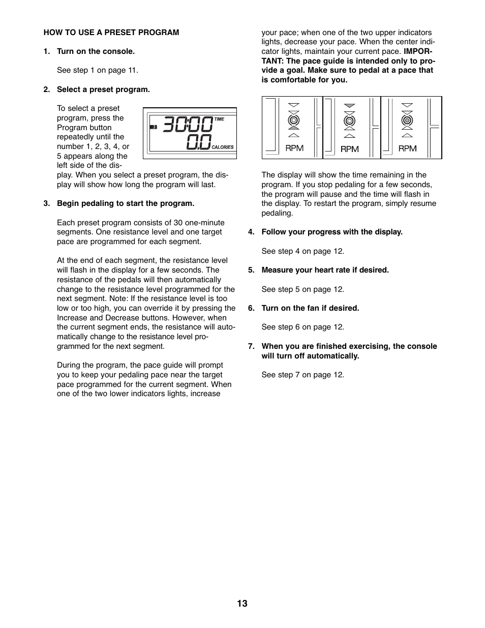 ProForm PFEX1995.3 User Manual | Page 13 / 20