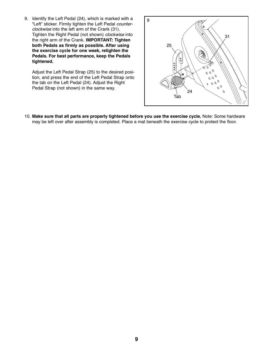 ProForm PFEX1995.3 User Manual | Page 9 / 20