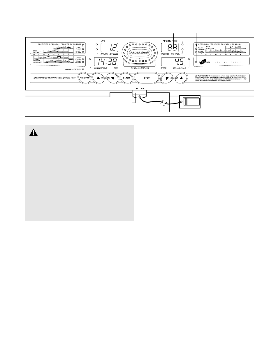 Caution | ProForm PT6.0 PFTL69501 User Manual | Page 9 / 26