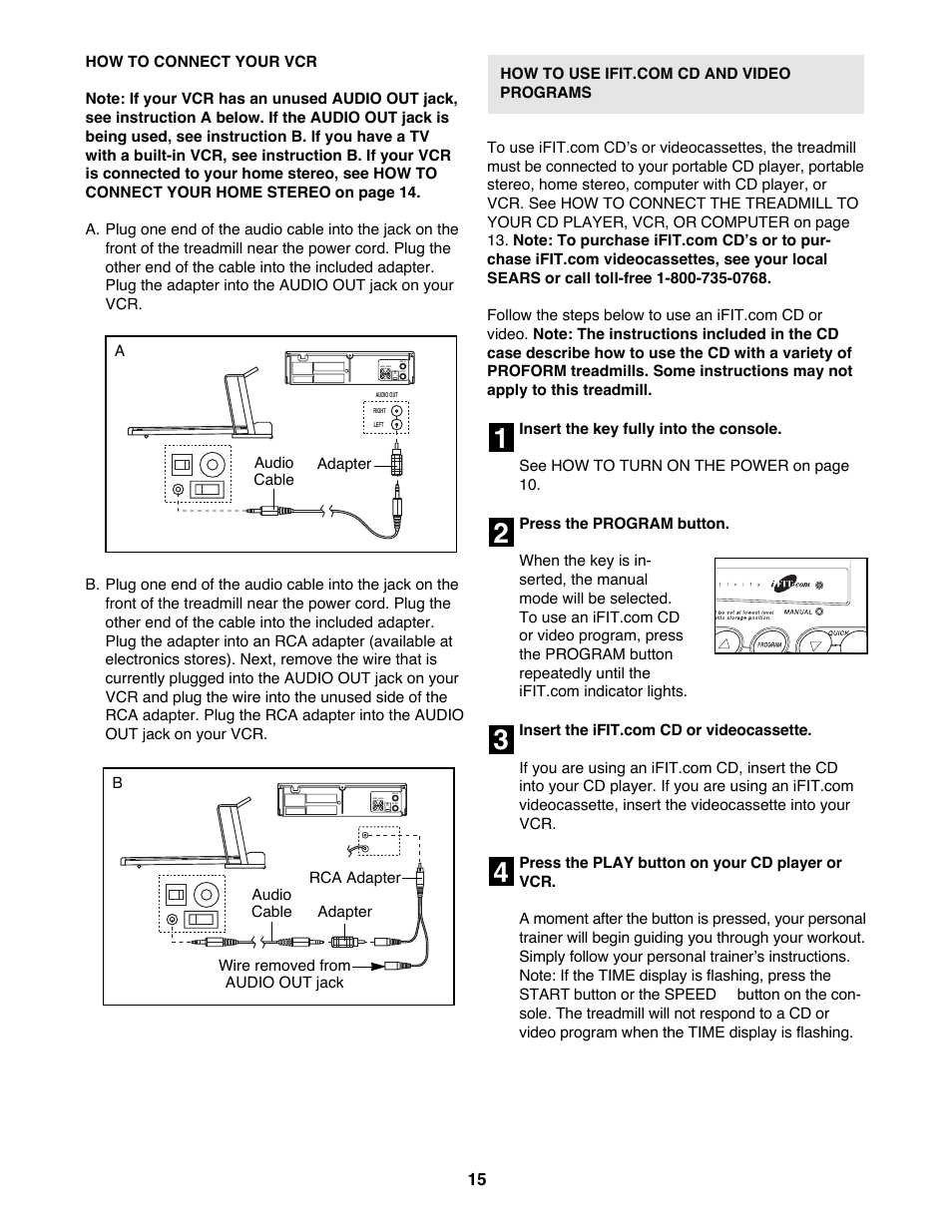 ProForm 740CS User Manual | Page 15 / 26