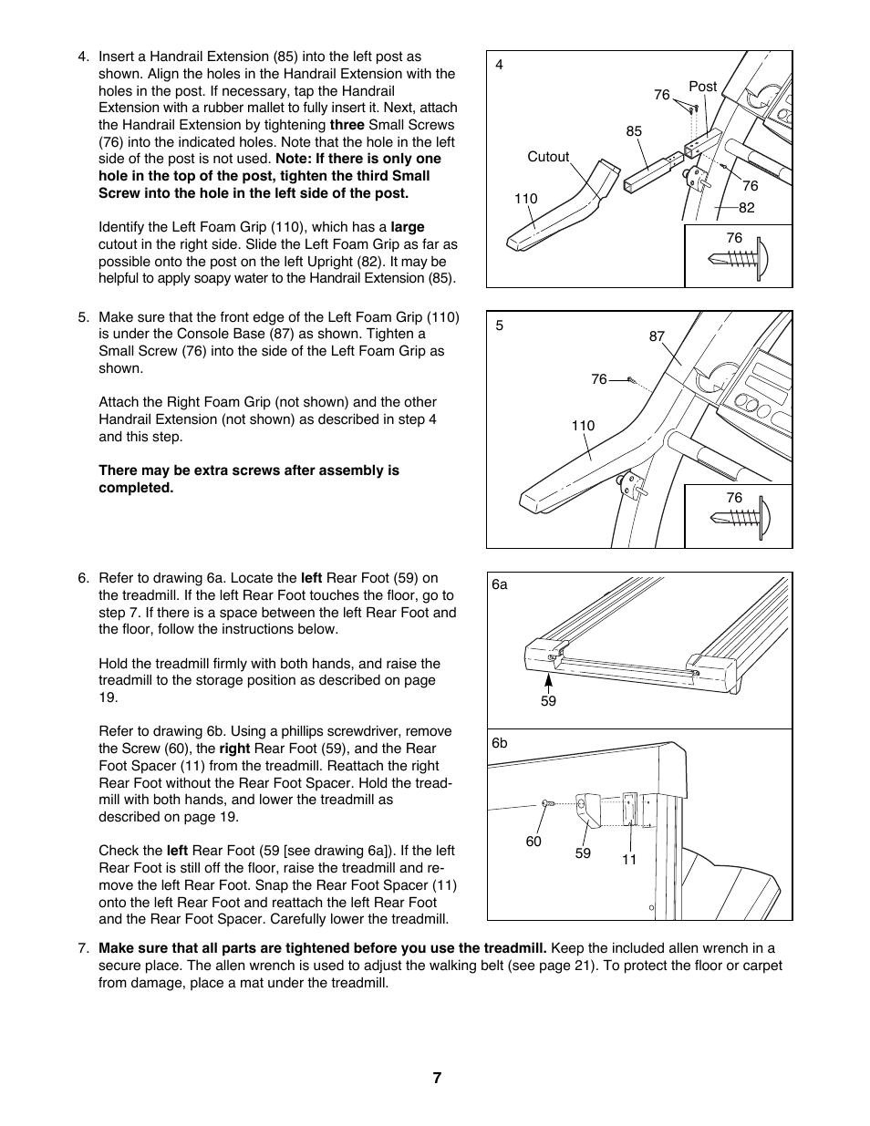 ProForm 740CS User Manual | Page 7 / 26