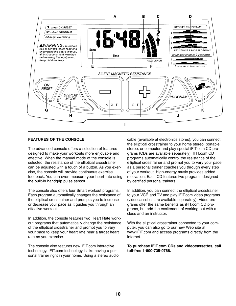 ProForm 750 User Manual | Page 10 / 24