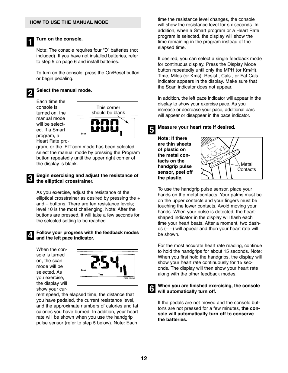 ProForm 750 User Manual | Page 12 / 24