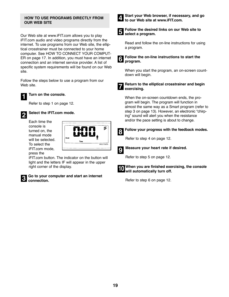 ProForm 750 User Manual | Page 19 / 24