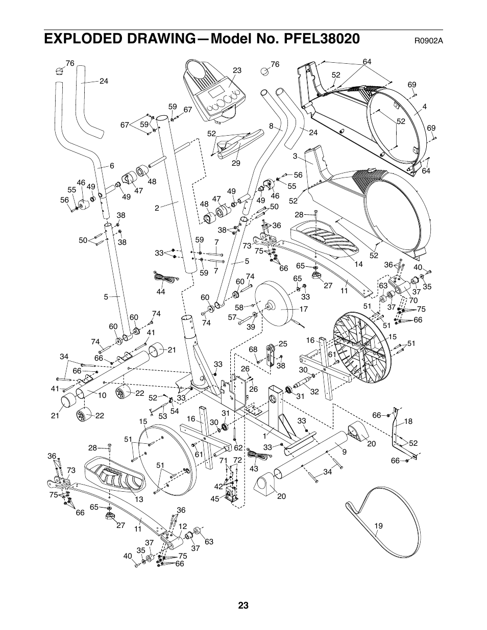 ProForm 750 User Manual | Page 23 / 24