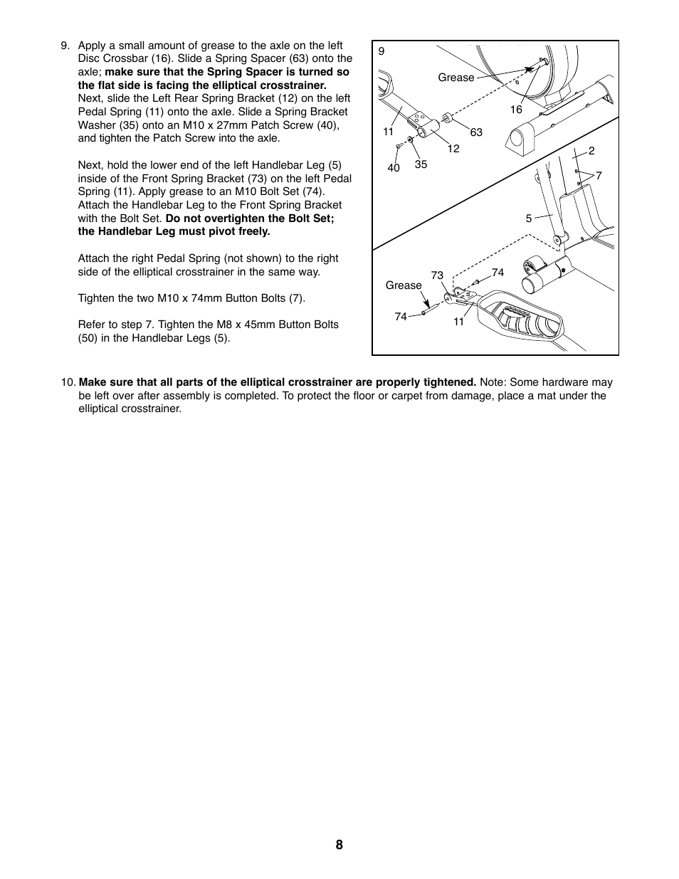 ProForm 750 User Manual | Page 8 / 24