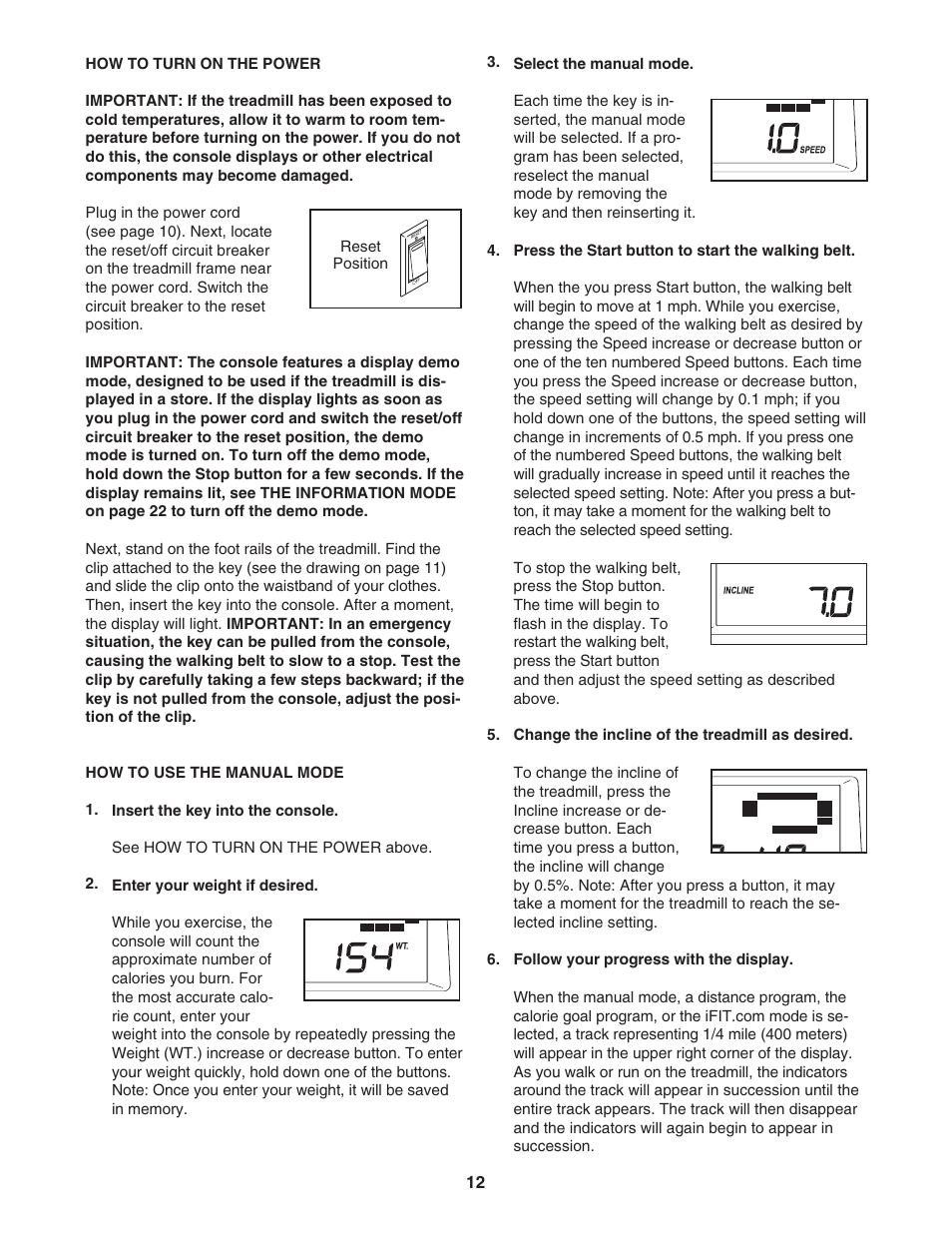 ProForm CROSSWALK CALIBER ELITE PFTL71505.2 User Manual | Page 12 / 30