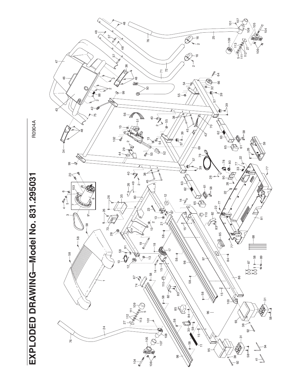 R0 9 0 4 a | ProForm 831.295031 User Manual | Page 21 / 22