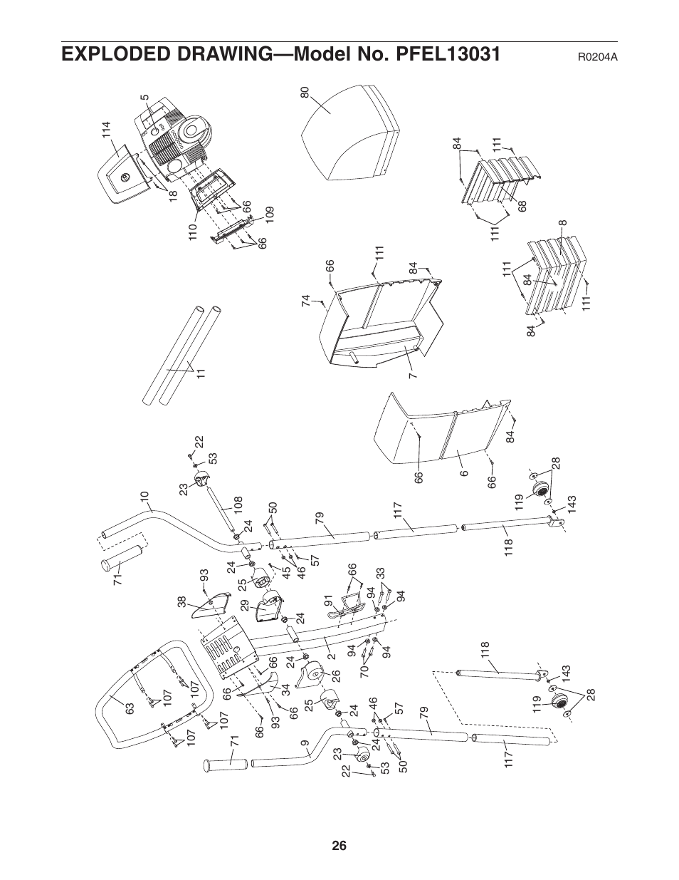ProForm PFEL13031 User Manual | Page 26 / 28