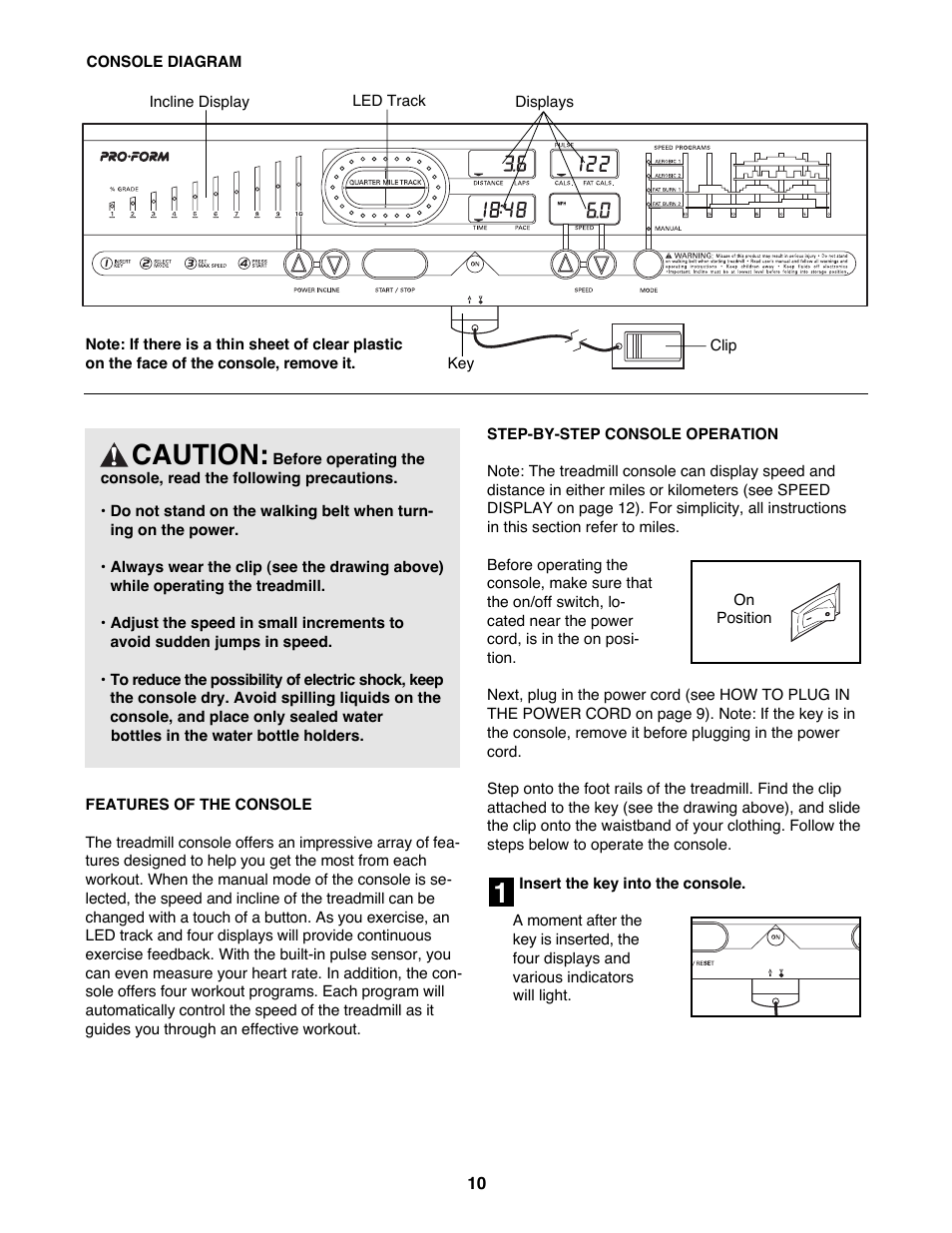 1caution | ProForm 831.297793 User Manual | Page 10 / 22