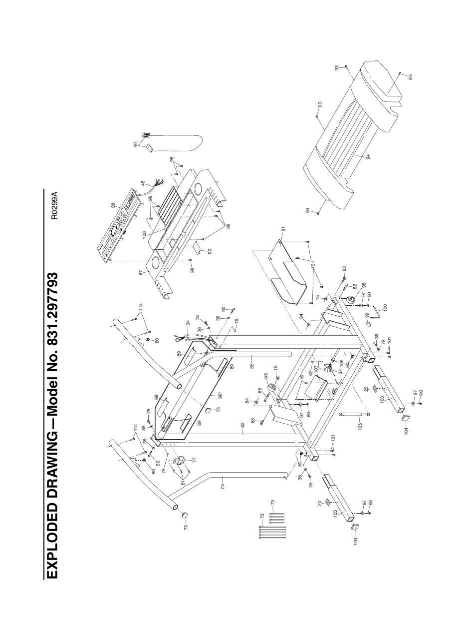 R0299a | ProForm 831.297793 User Manual | Page 21 / 22