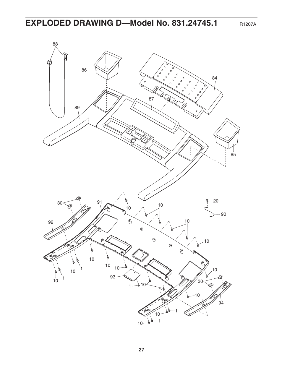 ProForm 831.24745.1 User Manual | Page 27 / 28