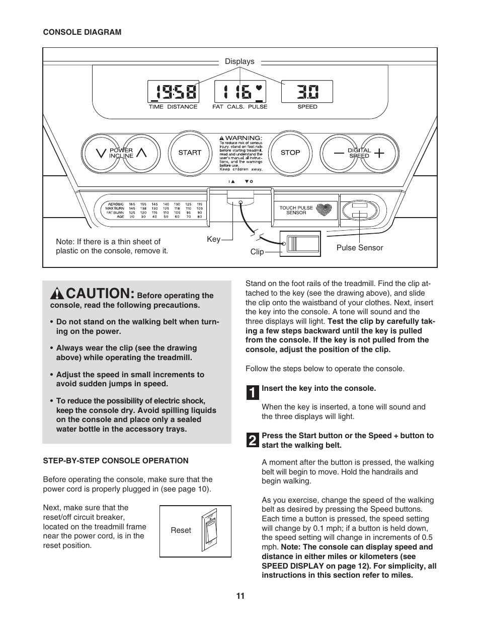 21 caution | ProForm 831.29533.0 User Manual | Page 11 / 22