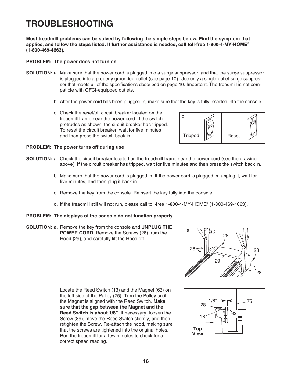 Troubleshooting | ProForm 831.29533.0 User Manual | Page 16 / 22