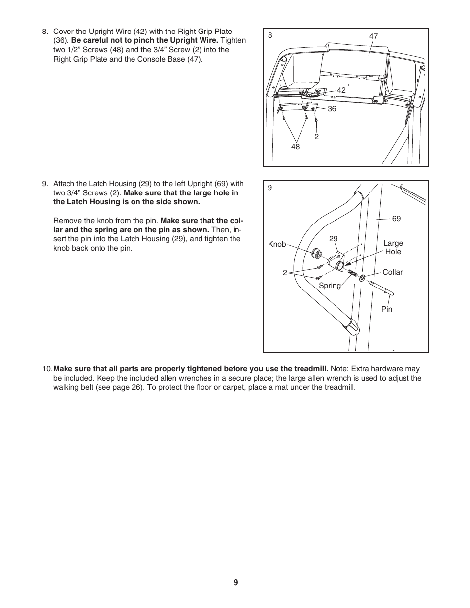 ProForm 831.29604.1 User Manual | Page 9 / 30
