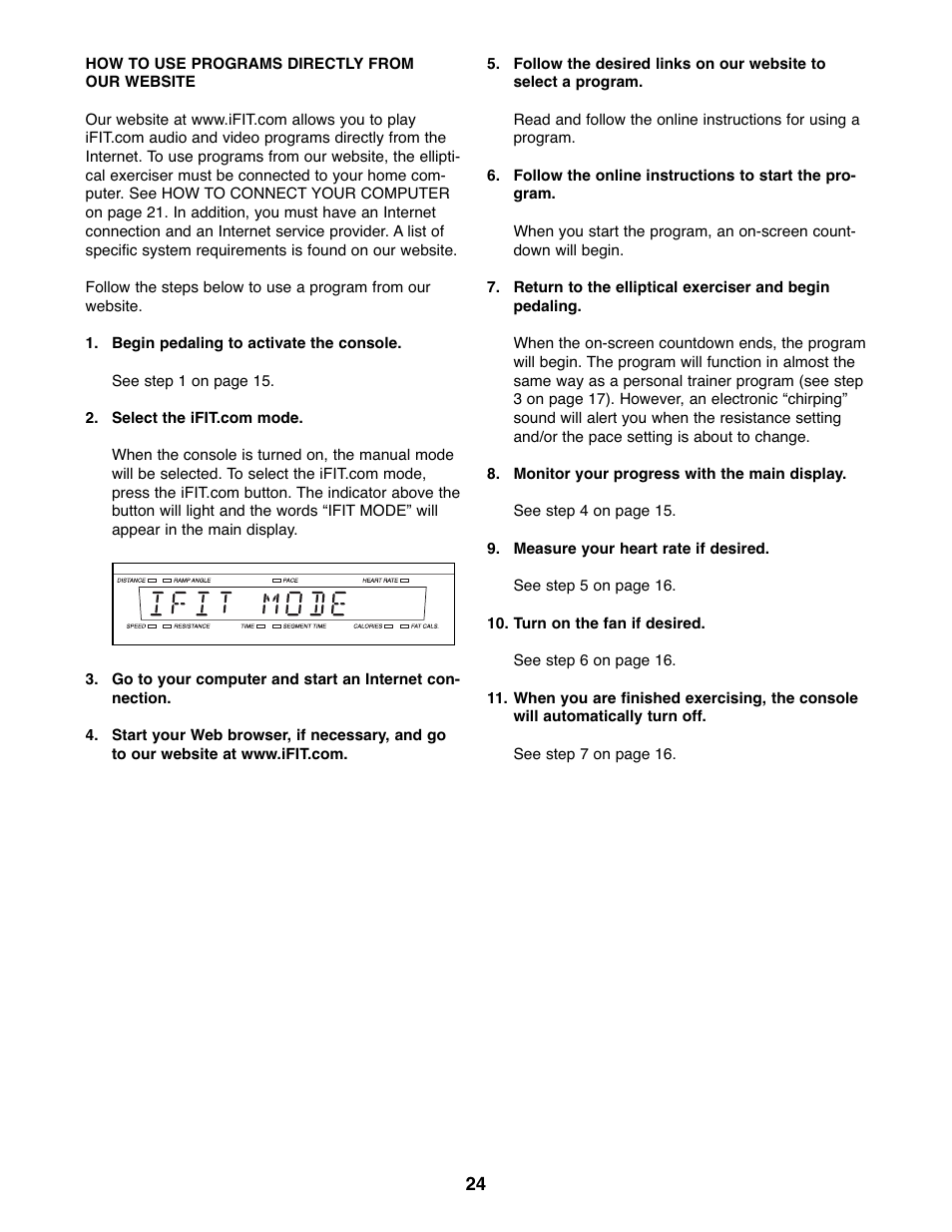 ProForm PFEL07907.0 User Manual | Page 24 / 32