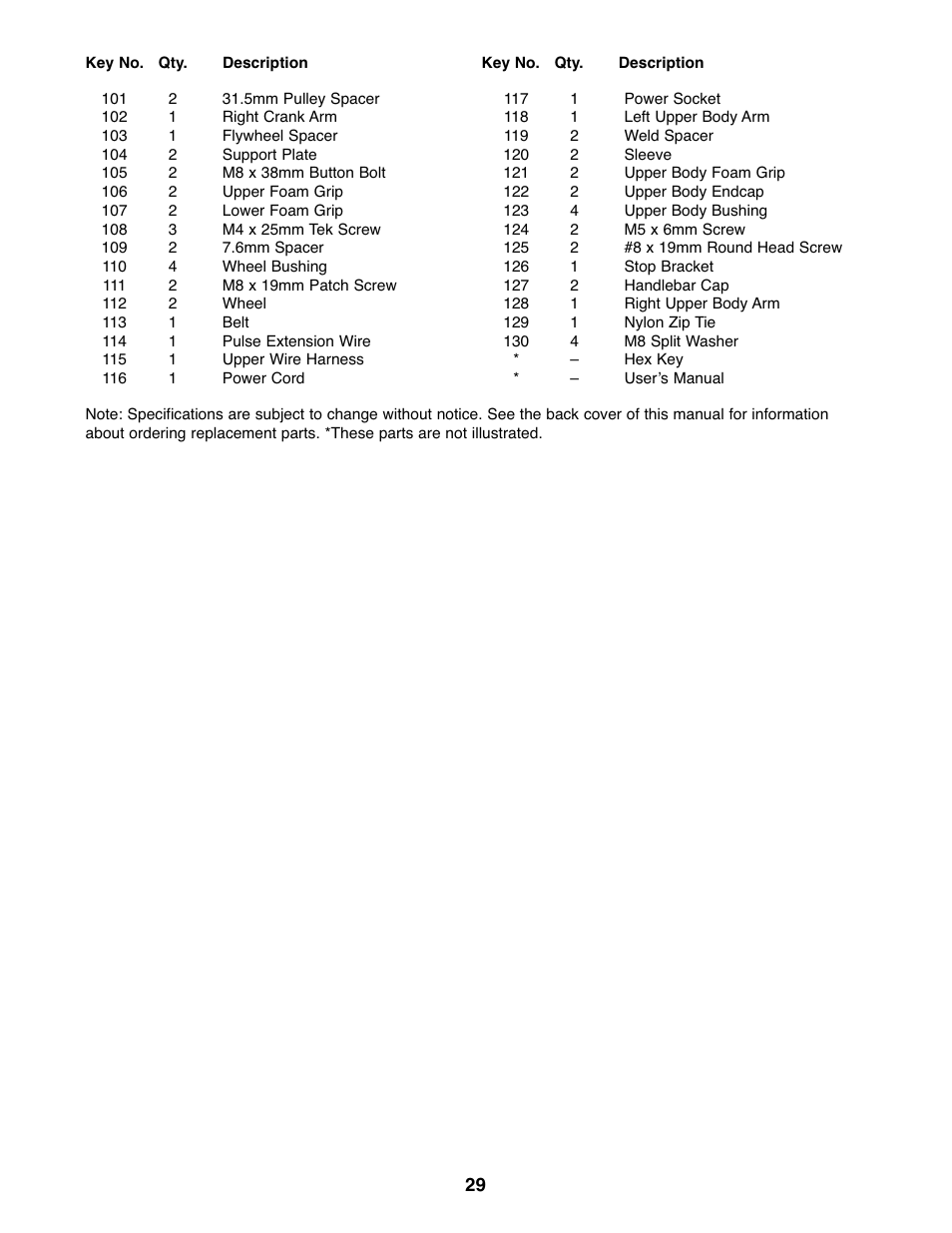 ProForm PFEL07907.0 User Manual | Page 29 / 32