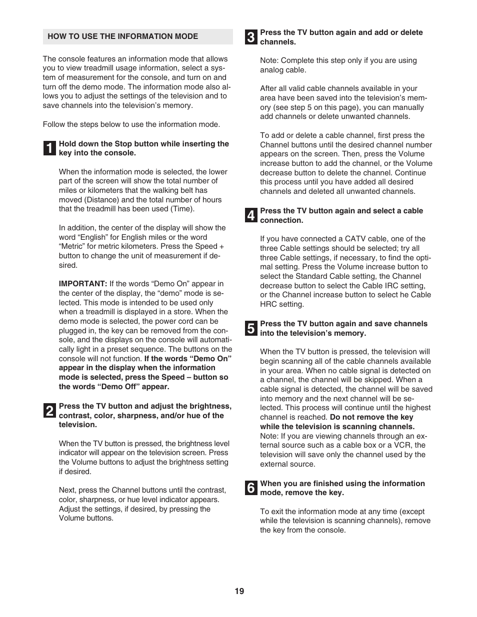 ProForm PFTL99806.2 User Manual | Page 19 / 30