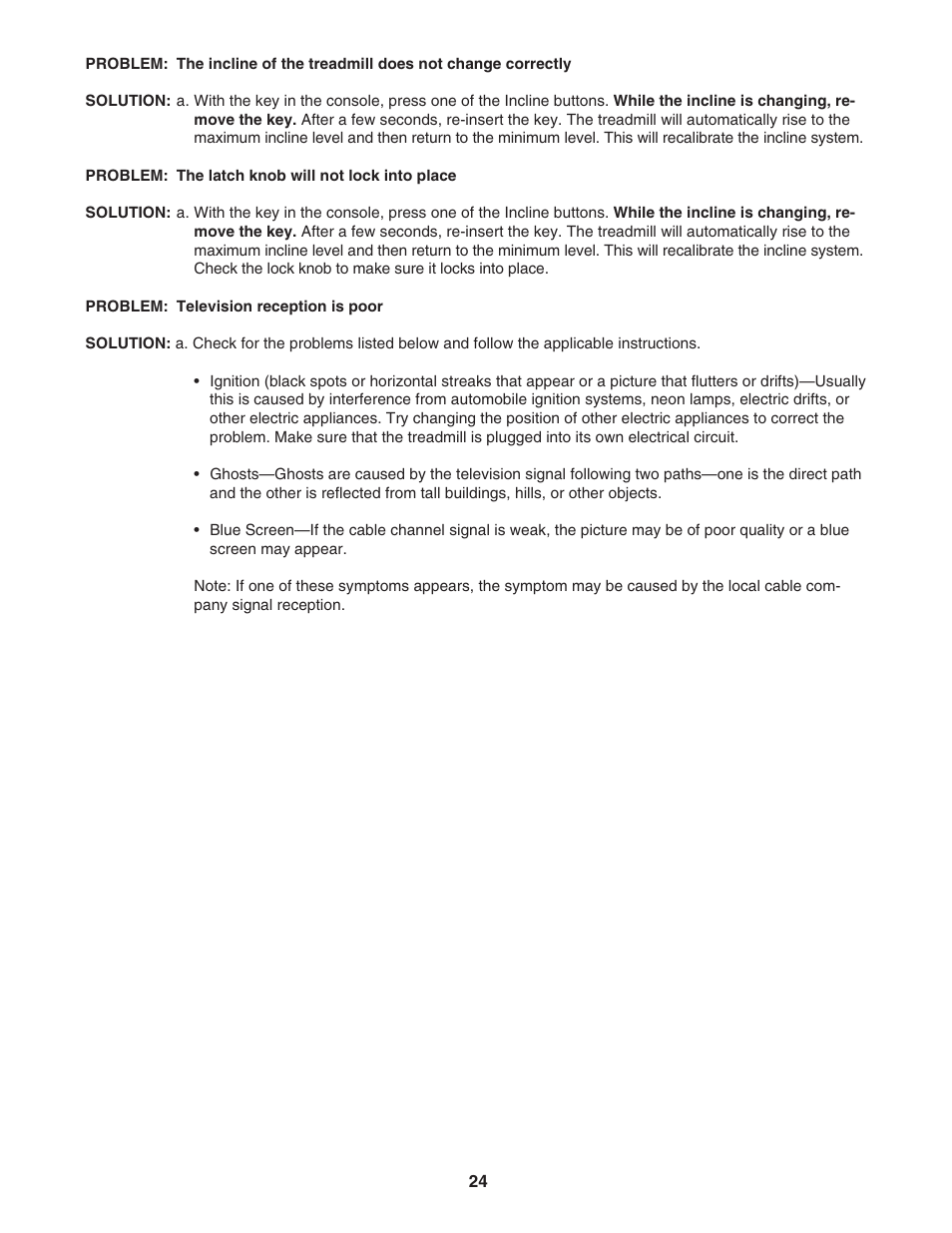 ProForm PFTL99806.2 User Manual | Page 24 / 30