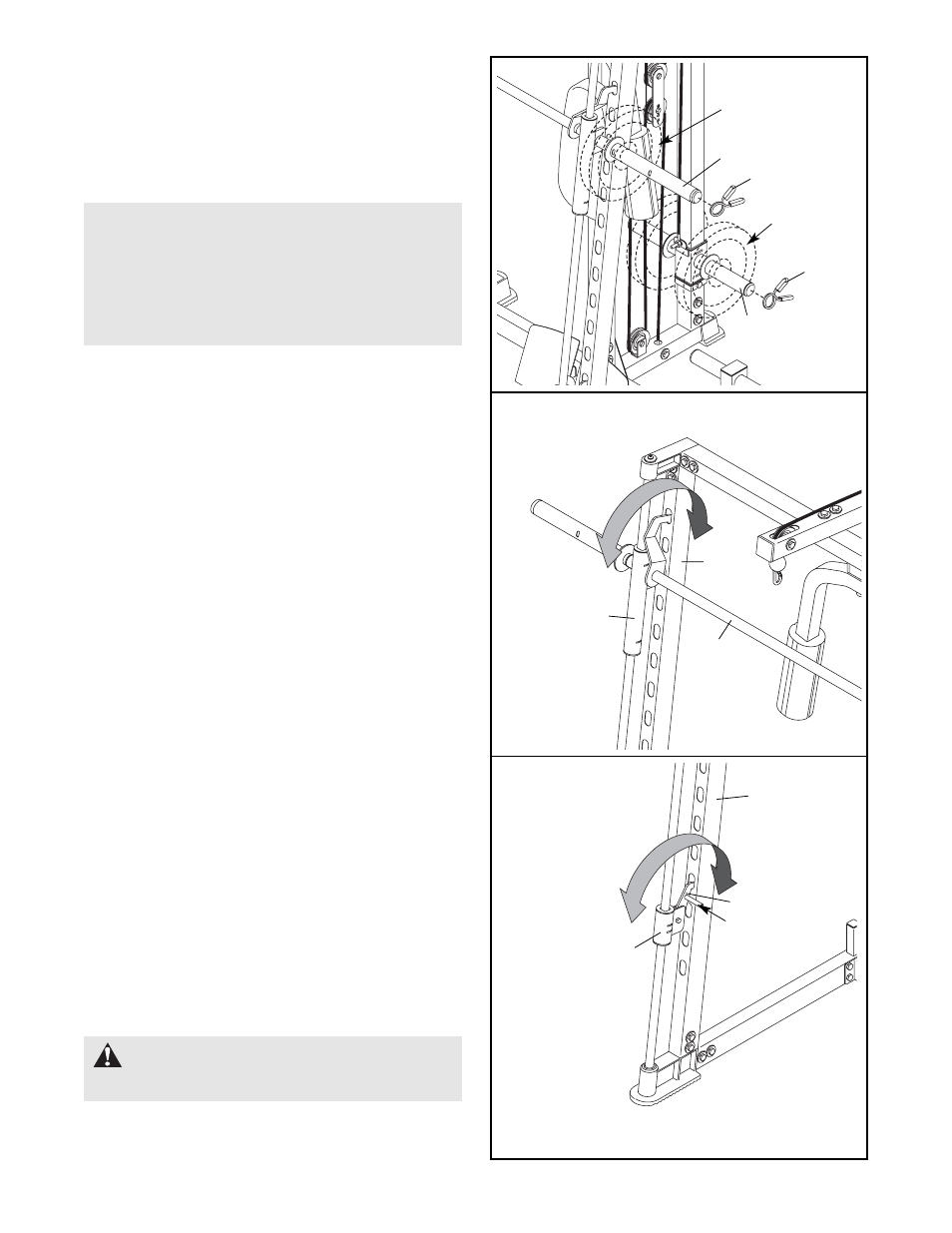Warning | ProForm PFB48030 User Manual | Page 21 / 34