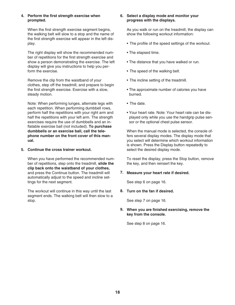 ProForm PFTL79007.0 User Manual | Page 18 / 36