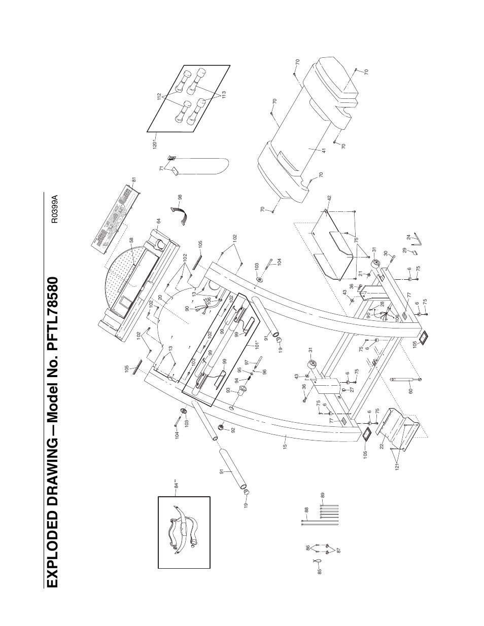 R0399a | ProForm 785EX PFTL78580 User Manual | Page 25 / 26