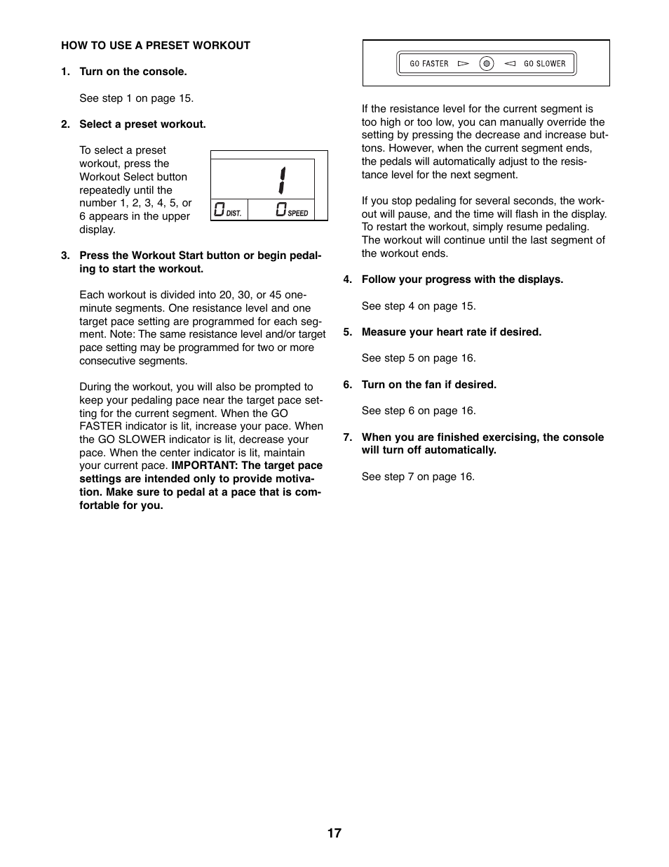 ProForm PFEL03907.0 User Manual | Page 17 / 24