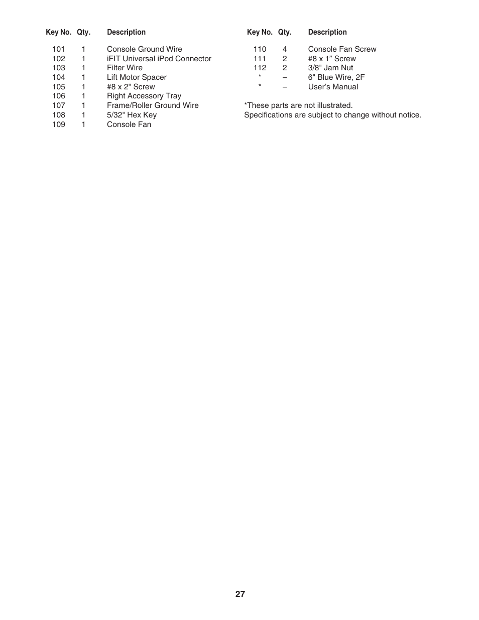 ProForm PFTL78807.2 User Manual | Page 27 / 32