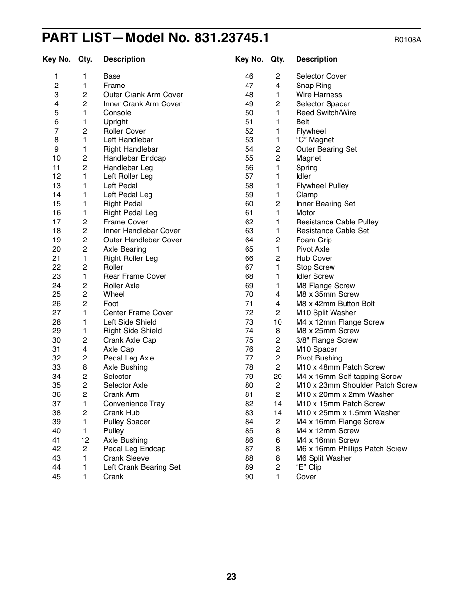 ProForm StrideClimber 831.23745.1 User Manual | Page 23 / 28