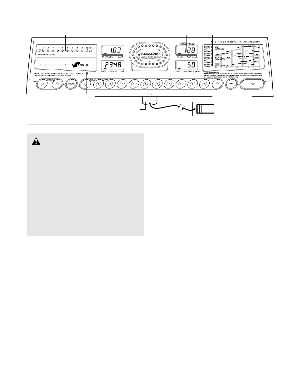 Caution | ProForm 831.299474 User Manual | Page 10 / 30